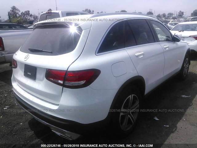 WDC0G4JB9JV061249 - 2018 MERCEDES-BENZ GLC 300 WHITE photo 4