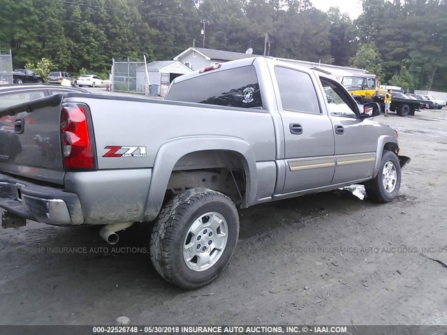 2GCEK13Z661299099 - 2006 CHEVROLET SILVERADO K1500 GRAY photo 4