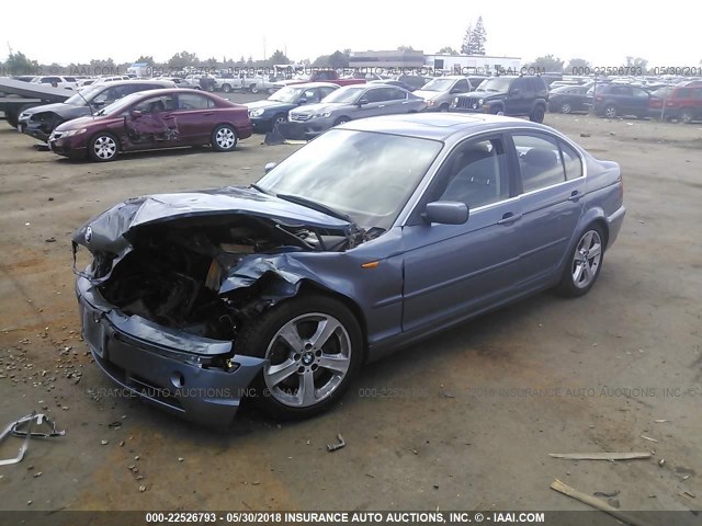WBAEV53455KM42218 - 2005 BMW 330 I Көк фото 2