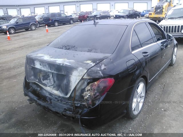 WDDGF4HB6CA607583 - 2012 MERCEDES-BENZ C 250 BLACK photo 4