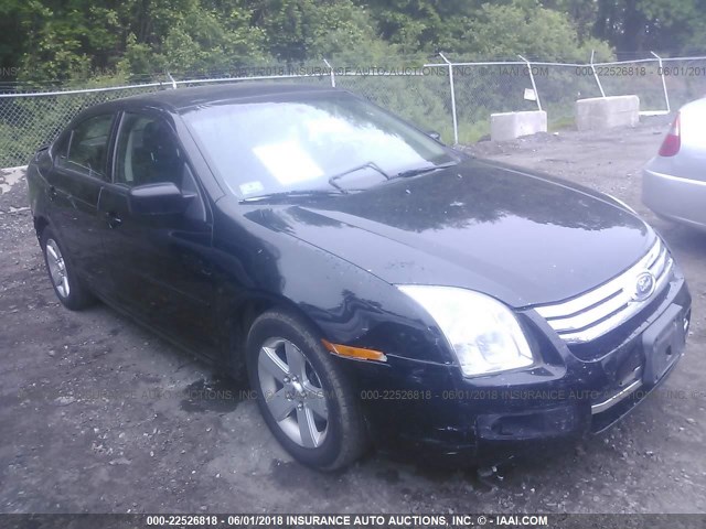 3FAHP07Z18R237102 - 2008 FORD FUSION SE BLACK photo 1