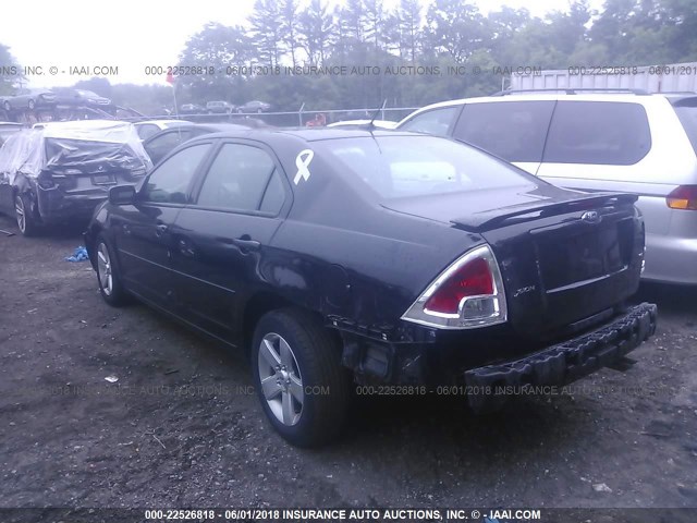 3FAHP07Z18R237102 - 2008 FORD FUSION SE BLACK photo 6