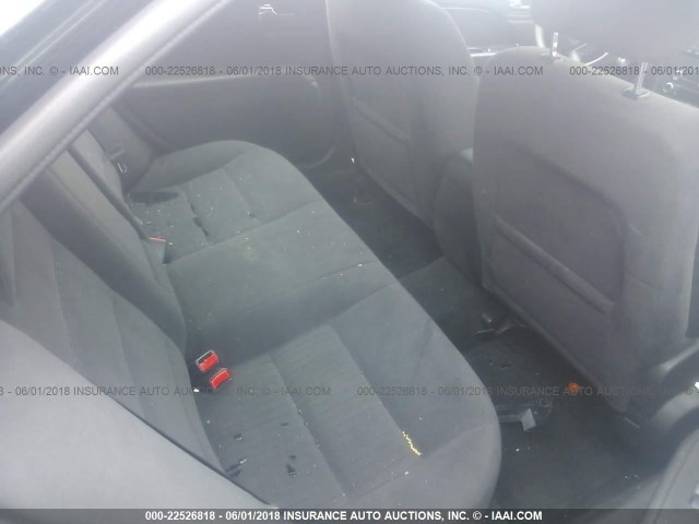 3FAHP07Z18R237102 - 2008 FORD FUSION SE BLACK photo 8