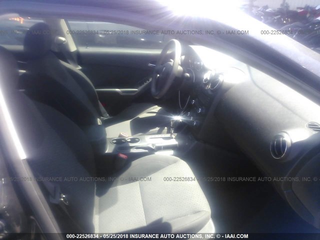 1G2ZF57B484259514 - 2008 PONTIAC G6 VALUE LEADER/BASE BLACK photo 5