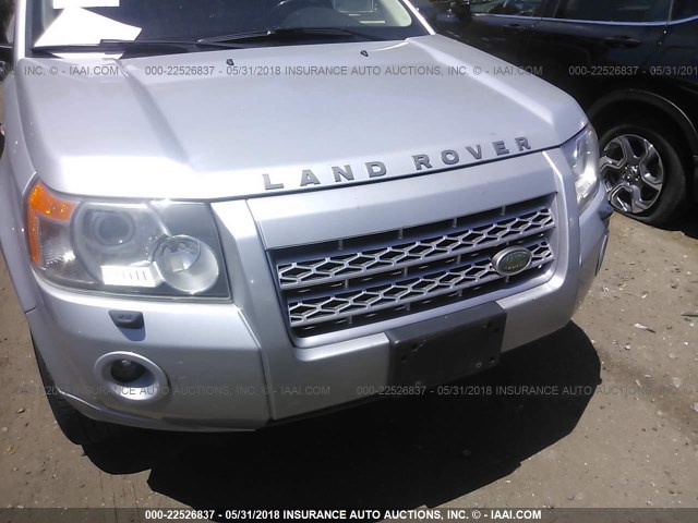 SALFT24N49H146606 - 2009 LAND ROVER LR2 HSE TECHNOLOGY SILVER photo 6