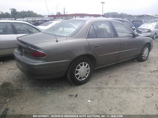 2G4WS52J641253076 - 2004 BUICK CENTURY CUSTOM GOLD photo 4