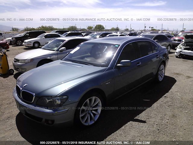 WBAHN83538DT80575 - 2008 BMW 750 LI GRAY photo 2