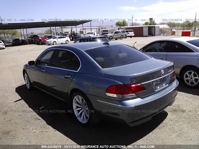 WBAHN83538DT80575 - 2008 BMW 750 LI GRAY photo 3