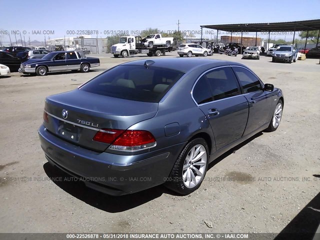 WBAHN83538DT80575 - 2008 BMW 750 LI GRAY photo 4