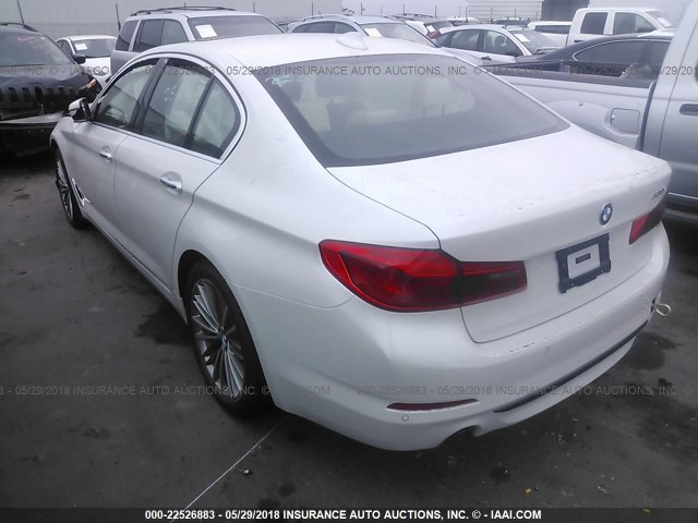 WBAJA5C54JG899909 - 2018 BMW 530 I WHITE photo 3