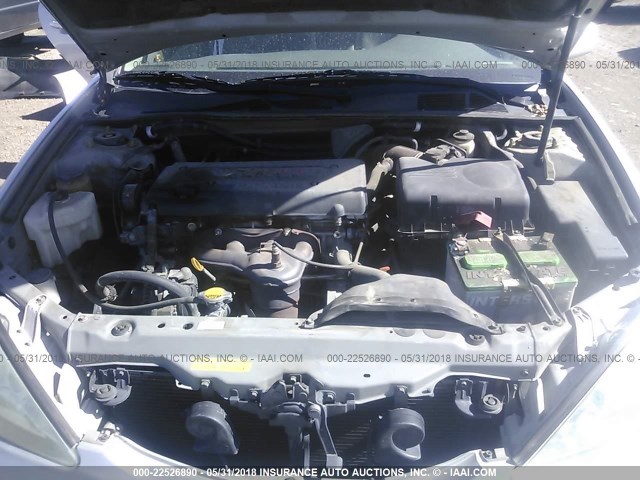 4T1BE32K94U854568 - 2004 TOYOTA CAMRY LE/XLE/SE ვერცხლისფერი ფოტო 10