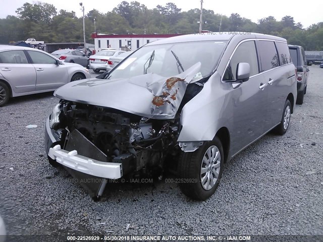 JN8AE2KP0D9068316 - 2013 NISSAN QUEST S/SV/SL/LE GRAY photo 2