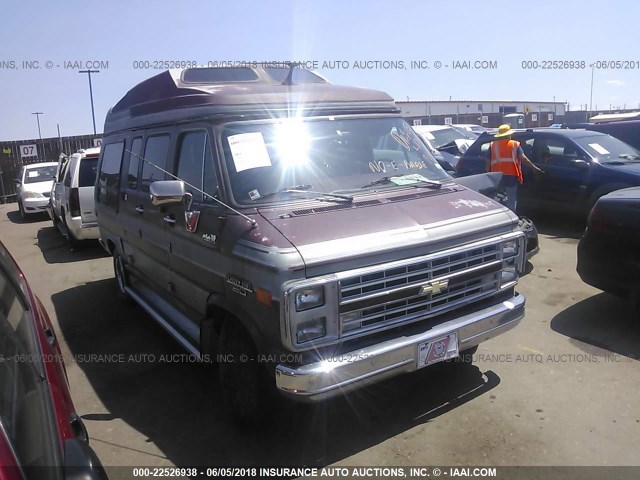 1GBEG25K0K7136716 - 1989 CHEVROLET G20 BROWN photo 1