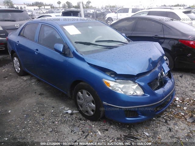 2T1BU4EEXAC529990 - 2010 TOYOTA COROLLA S/LE/XLE BLUE photo 1