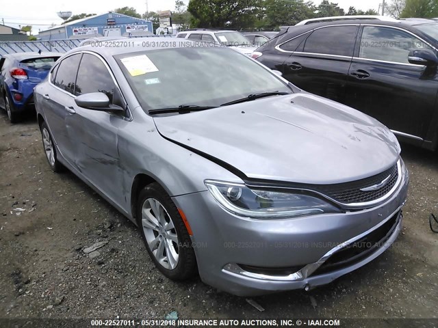 1C3CCCAB0FN753971 - 2015 CHRYSLER 200 LIMITED SILVER photo 1