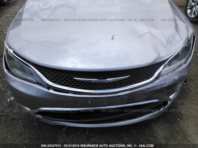 1C3CCCAB0FN753971 - 2015 CHRYSLER 200 LIMITED SILVER photo 6