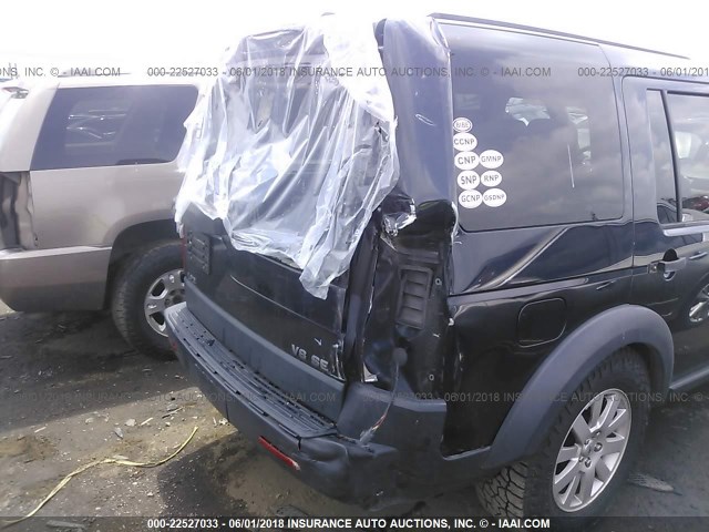 SALAE25466A394693 - 2006 LAND ROVER LR3 SE BLACK photo 6