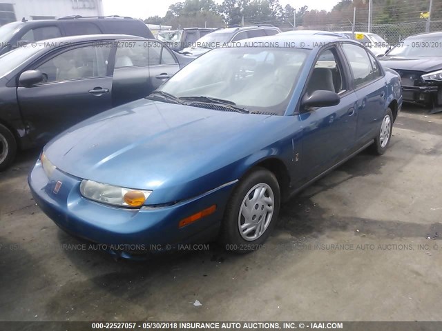 1G8ZF528X2Z239554 - 2002 SATURN SL BLUE photo 2