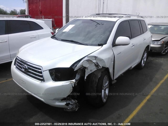JTEES42A282097596 - 2008 TOYOTA HIGHLANDER LIMITED WHITE photo 2