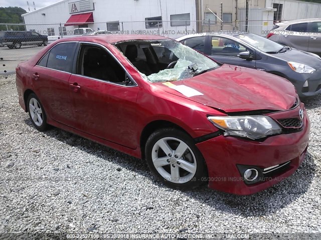 4T1BF1FK6CU580689 - 2012 TOYOTA CAMRY SE/LE/XLE MAROON photo 1