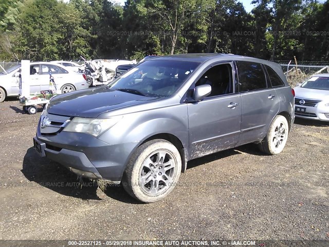 2HNYD28328H536824 - 2008 ACURA MDX TECHNOLOGY GRAY photo 2