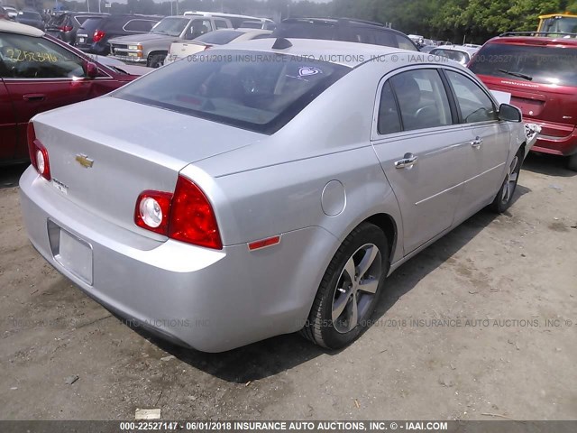 1G1ZC5EU4CF112902 - 2012 CHEVROLET MALIBU 1LT 银色 照片 4