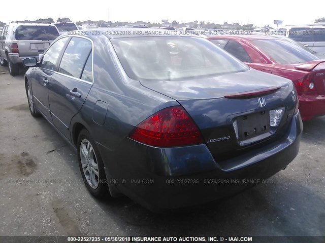 JHMCM56367C016436 - 2007 HONDA ACCORD SE TEAL photo 3