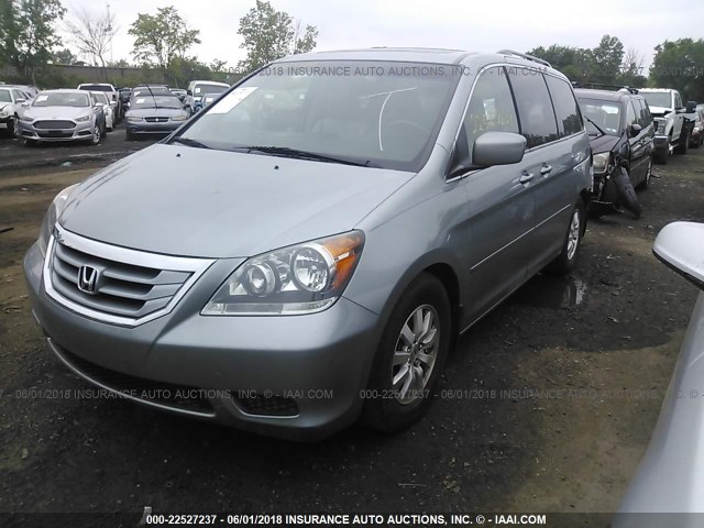 5FNRL3H61AB044956 - 2010 HONDA ODYSSEY EXL SILVER photo 2