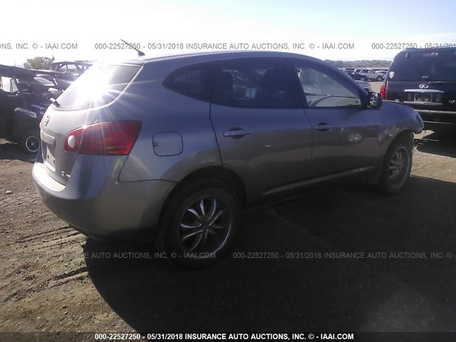 JN8AS58V08W121930 - 2008 NISSAN ROGUE S/SL SILVER photo 4