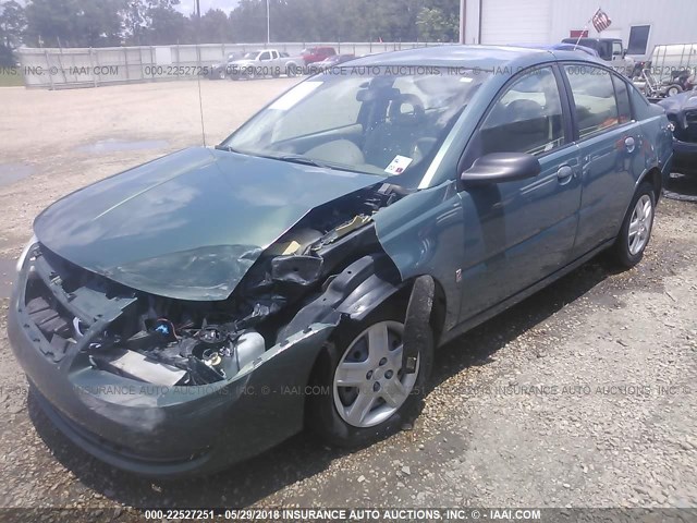 1G8AJ55F87Z142995 - 2007 SATURN ION LEVEL 2 GREEN photo 2