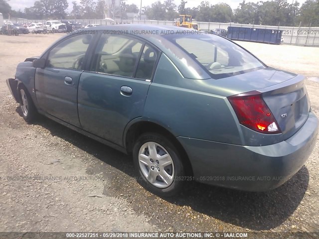 1G8AJ55F87Z142995 - 2007 SATURN ION LEVEL 2 Yaşıl foto 3