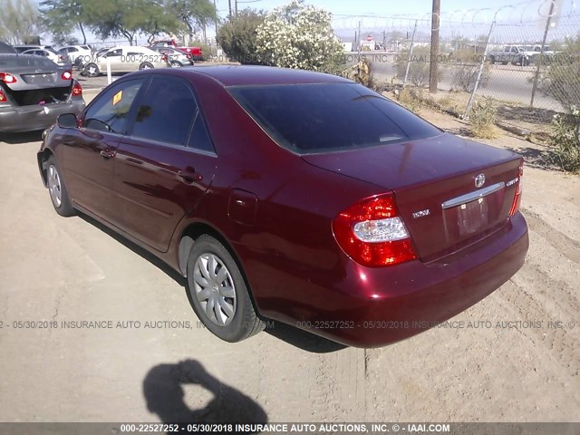 4T1BE32K43U203427 - 2003 TOYOTA CAMRY LE/XLE/SE Qırmızı foto 3