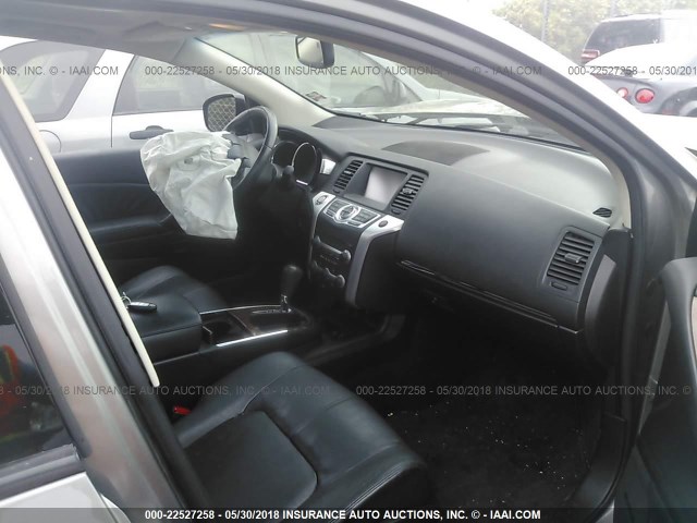 JN8AZ18W89W128610 - 2009 NISSAN MURANO S/SL/LE GRAY photo 5