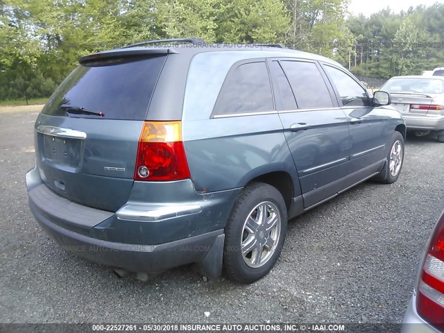 2A4GF68426R676322 - 2006 CHRYSLER PACIFICA TOURING TEAL photo 4