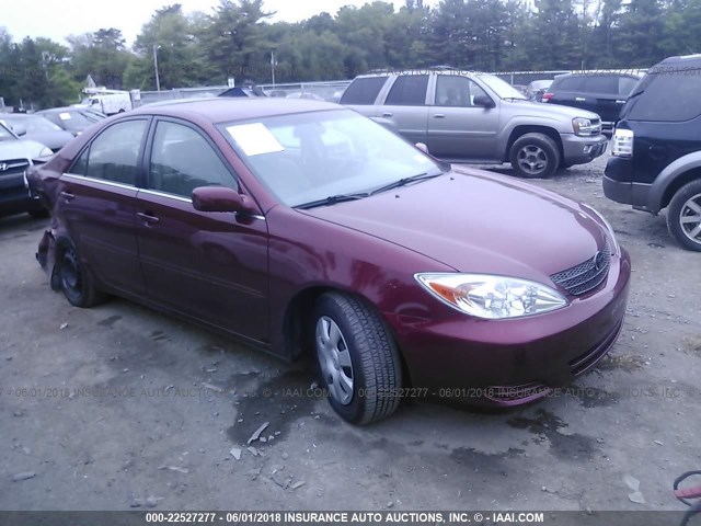 4T1BE32K54U316675 - 2004 TOYOTA CAMRY LE/XLE/SE RED photo 1