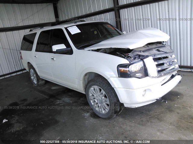 1FMJK2A59BEF33583 - 2011 FORD EXPEDITION EL LIMITED WHITE photo 1