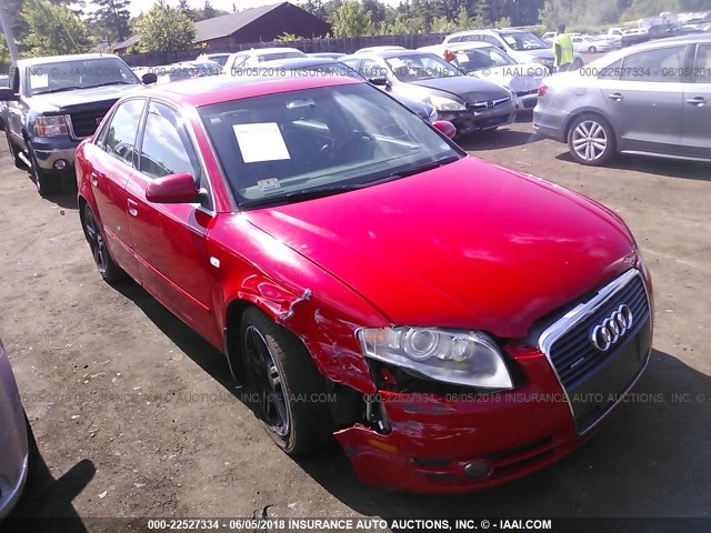 WAUDF78E07A042369 - 2007 AUDI A4 2.0T QUATTRO RED photo 1