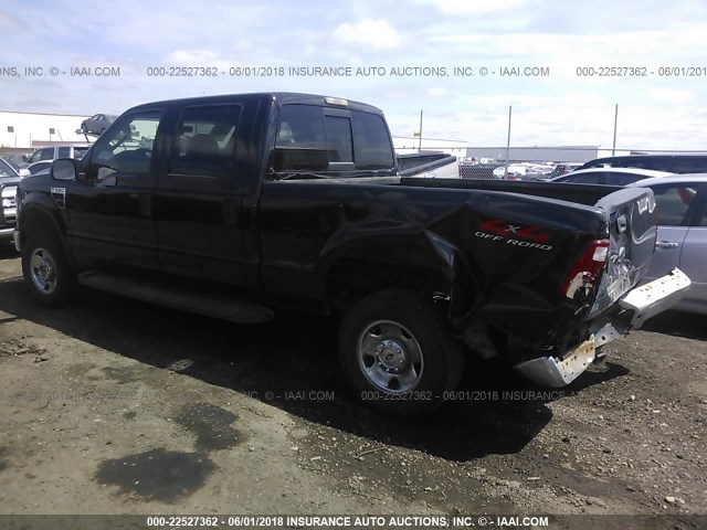 1FTSW215X8EA24432 - 2008 FORD F250 SUPER DUTY BLACK photo 3