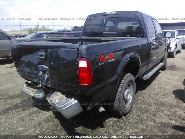 1FTSW215X8EA24432 - 2008 FORD F250 SUPER DUTY BLACK photo 4