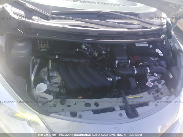 3N1CE2CP2EL369913 - 2014 NISSAN VERSA NOTE S/S PLUS/SV/SL GRAY photo 10