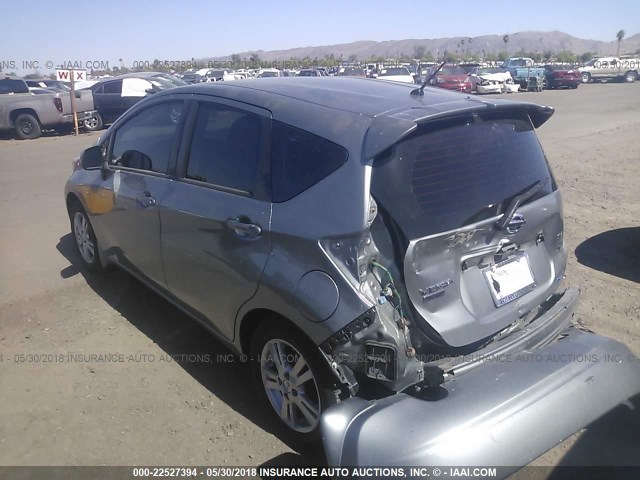 3N1CE2CP2EL369913 - 2014 NISSAN VERSA NOTE S/S PLUS/SV/SL GRAY photo 3