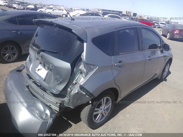3N1CE2CP2EL369913 - 2014 NISSAN VERSA NOTE S/S PLUS/SV/SL GRAY photo 4