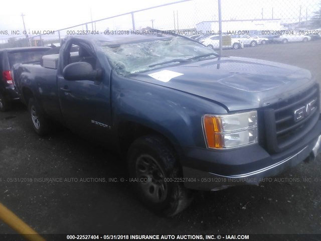 1GTEC14X88Z315047 - 2008 GMC SIERRA C1500 BLUE photo 1