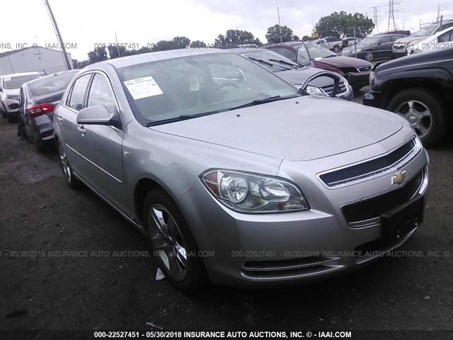 1G1ZH57B58F282058 - 2008 CHEVROLET MALIBU 1LT SILVER photo 1