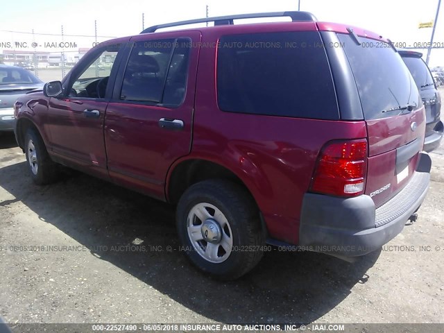 1FMZU62K43ZA52045 - 2003 FORD EXPLORER XLS/XLS SPORT RED photo 3