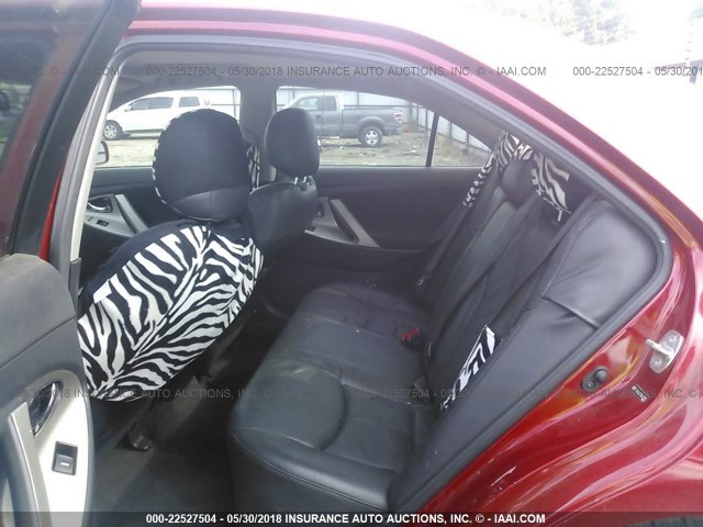 4T1BF3EKXAU025223 - 2010 TOYOTA CAMRY SE/LE/XLE RED photo 8