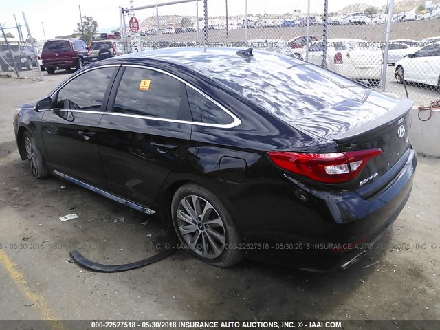 5NPE34AF9FH076934 - 2015 HYUNDAI SONATA SPORT/LIMITED BLACK photo 3