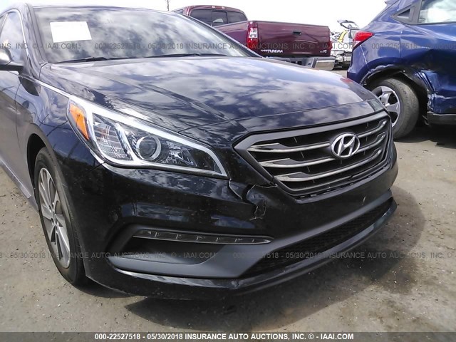 5NPE34AF9FH076934 - 2015 HYUNDAI SONATA SPORT/LIMITED BLACK photo 6