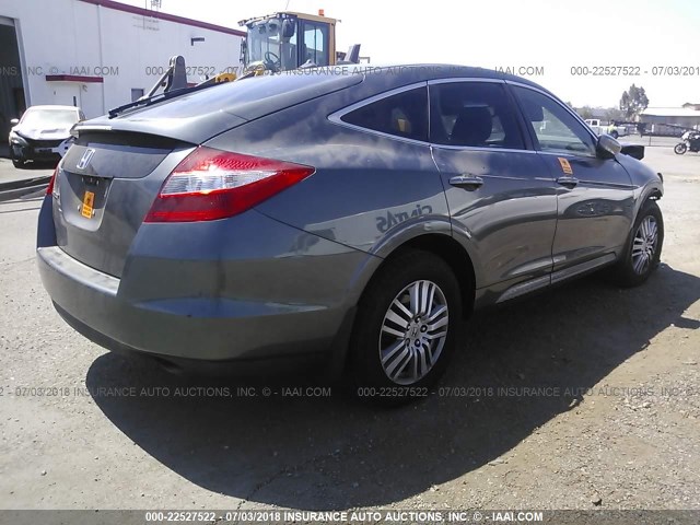 5J6TF3H55CL003194 - 2012 HONDA CROSSTOUR EXL ნაცრისფერი ფოტო 4