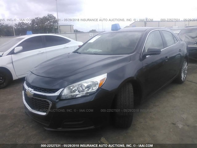 1G11C5SL5FF180655 - 2015 CHEVROLET MALIBU 1LT ნაცრისფერი ფოტო 2